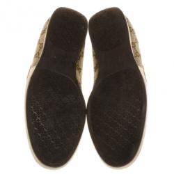 Pre Owned Gucci Guccissima Canvas Sneakers Size 40
