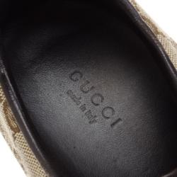 Pre Owned Gucci Guccissima Canvas Sneakers Size 40