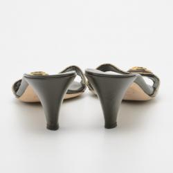 مملوكة مسبقًا Gucci Guccissima Crystal Hysteria Slides Size 39