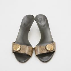 مملوكة مسبقًا Gucci Guccissima Crystal Hysteria Slides Size 39