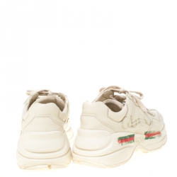 Pre Owned حذاء رياضي غوتشي ريثون فيندج بالشعار نعل سميك مقاس 36.5