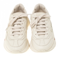 Pre Owned حذاء رياضي غوتشي ريثون فيندج بالشعار نعل سميك مقاس 36.5