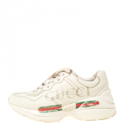 Pre Owned حذاء رياضي غوتشي ريثون فيندج بالشعار نعل سميك مقاس 36.5