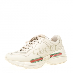 Pre Owned حذاء رياضي غ وتشي ريثون فيندج بالشعار نعل سميك مقاس 36.5