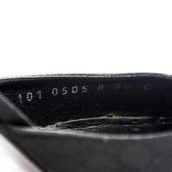 مملوكة مسبقًا Gucci Black Microguccissima D'orsay Pumps Size 38