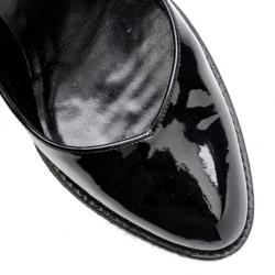 Pre Owned Gucci Black Patent Diamond Vernice Pumps Size 35.5