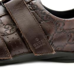 مملوكة مسبقًا Gucci Brown Guccissima Leather Velcro Sneakers Size 37
