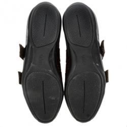 مملوكة مسبقًا Gucci Brown Guccissima Leather Velcro Sneakers Size 37