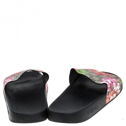 Pre Owned صندل غوتشي سلايد سوبريم بلومز GG كانفاس مقوى متعدد الألوان مقاس 41