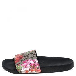 Pre Owned صندل غوتشي سلايد سوبريم بلومز GG كانفاس مقوى متعدد الألوان مقاس 41