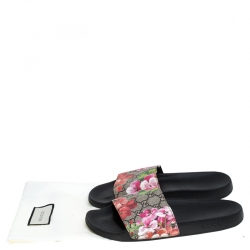 Pre Owned صندل غوتشي سلايد سوبريم بلومز GG كانفاس مقوى متعدد الألوان مقاس 41