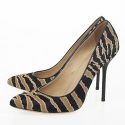 Pre Owned Gucci Tiger Pony Hair Pumps Size 37.5