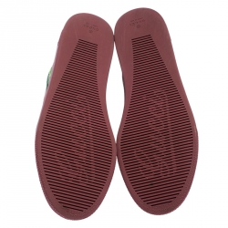 مملوكة مسبقًا Gucci Multicolor GG Floral Canvas And Suede Leather High Top Sneakers Size 39.5