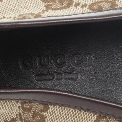 مملوكة مسبقًا Gucci Guccissima Canvas Horsebit Loafers Size 35