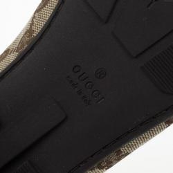 مملوكة مسبقًا Gucci Guccissima Canvas Horsebit Loafers Size 35