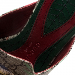 مملوكة مسبقًا حذاء مولز فلات غوتشي تيان برينستاون كانفاس مقوى مونوغرامي سوبريم GG بيج مقاس 38