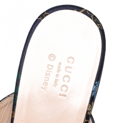 مملوكة مسبقًا حذاء سلايد غوتشي "برينستون" قماش مورد متعدد الألوان مقاس 40.5