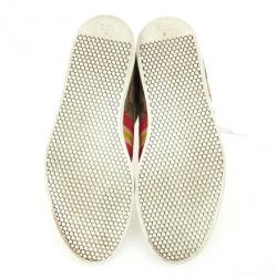 Pre Owned Gucci Guccissima Canvas Web Detail Sneakers Size 37