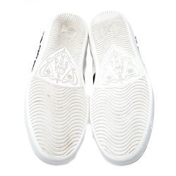 Gucci White Floral Embroidered Leather Ace Low Top Sneakers Size 39