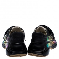 مملوكة مسبقًا حذاء رياضي غوتشي ريثون فيندج بالشعار نعل سميك مقاس 36.5