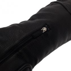 مملوكة مسبقًا Gucci Black Leather Techno Horsebit Riding Boots Size 38.5