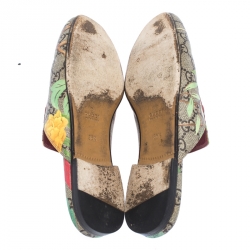 مملوكة مسبقًا حذاء مولز غوتشي طباعة تيان هورسبيت Princetown  كانفاس GG متعدد الألوان مقاس 36.5