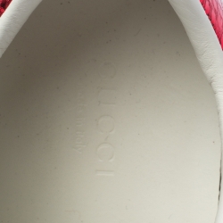 مملوكة مسبقًا Gucci White Leather Ace Embroidered Bee Low Top Sneakers Size 35