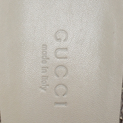 مملوكة مسبقًا Gucci Light Cream/Black Python Bamboo Heel Sandals Size 40