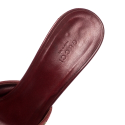 مملوكة مسبقًا Gucci Multicolor Velvet Pointed Toe Mules Size 39.5