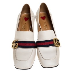gucci marmont white shoes