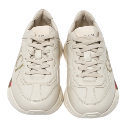 Pre Owned حذاء رياضي غوتشي ريثون فيندج بالشعار نعل سميك مقاس 36.5