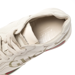 Pre Owned حذاء رياضي غوتشي ريثون فيندج بالشعار نعل سميك مقاس 36.5