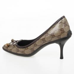 مملوكة مسبقًا Gucci Guccissima Crystal Bow Pumps Size 37