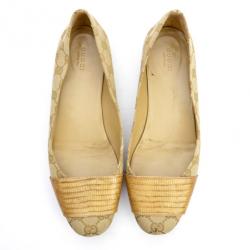 مملوكة مسبقًا Gucci Guccissima Ballet Flats Size 39.5