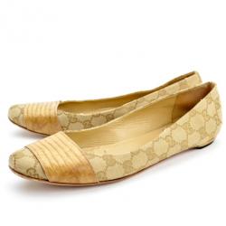 مملوكة مسبقًا Gucci Guccissima Ballet Flats Size 39.5