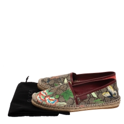 مملوكة مسبقًا Gucci GG Supreme Tian Printed Espadrilles Size 38.5