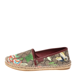 مملوكة مسبقًا Gucci GG Supreme Tian Printed Espadrilles Size 38.5