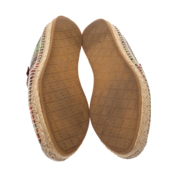مملوكة مسبقًا Gucci GG Supreme Tian Printed Espadrilles Size 38.5