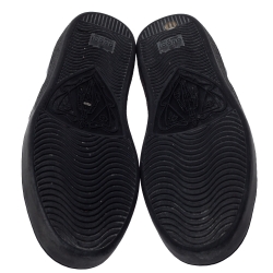 Gucci Black Leather Ace Web Bee Low Top Lace Up Sneakers Size 37