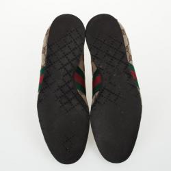 Gucci GG Canvas &amp; Classic Web Sneakers Size 38