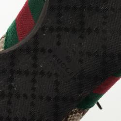 Gucci GG Canvas &amp; Classic Web Sneakers Size 38