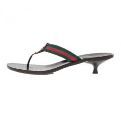 مملوكة مسبقًا صندل غوتشي ثونغ GG شبكة مقاس 38.5