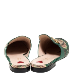 Pre Owned حذاء مولز غوتشى هورسبيت برنستاون جلد أسود مقاس 35.5