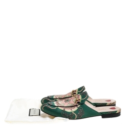 Pre Owned حذاء مولز غوتشى هورسبيت برنستاون جلد أسود مقاس 35.5