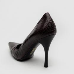 مملوكة مسبقًا Gucci Purple Ostrich Claw Pointed Toe Pumps Size 41