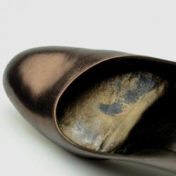 مملوكة مسبقًا Gucci Brown Metallic 'Charlene' Wedges Size 38