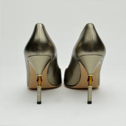 Pre Owned Gucci Malibu Bamboo Pumps Size 37.5