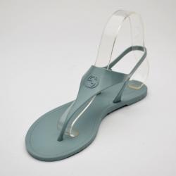 مملوكة مسبقًا Gucci Blue Katina Bio-Plastic Rubber Thong Sandals Size 38