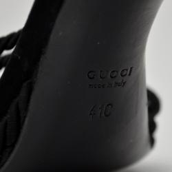 مملوكة مسبقًا Gucci Black Rope High Heel Sandals Size 41