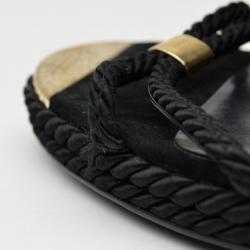 مملوكة مسبقًا Gucci Black Rope High Heel Sandals Size 41